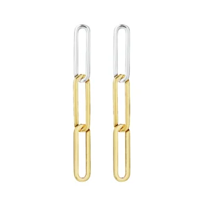 THE SIGH III EARRING GOLD & SILVER PAIR